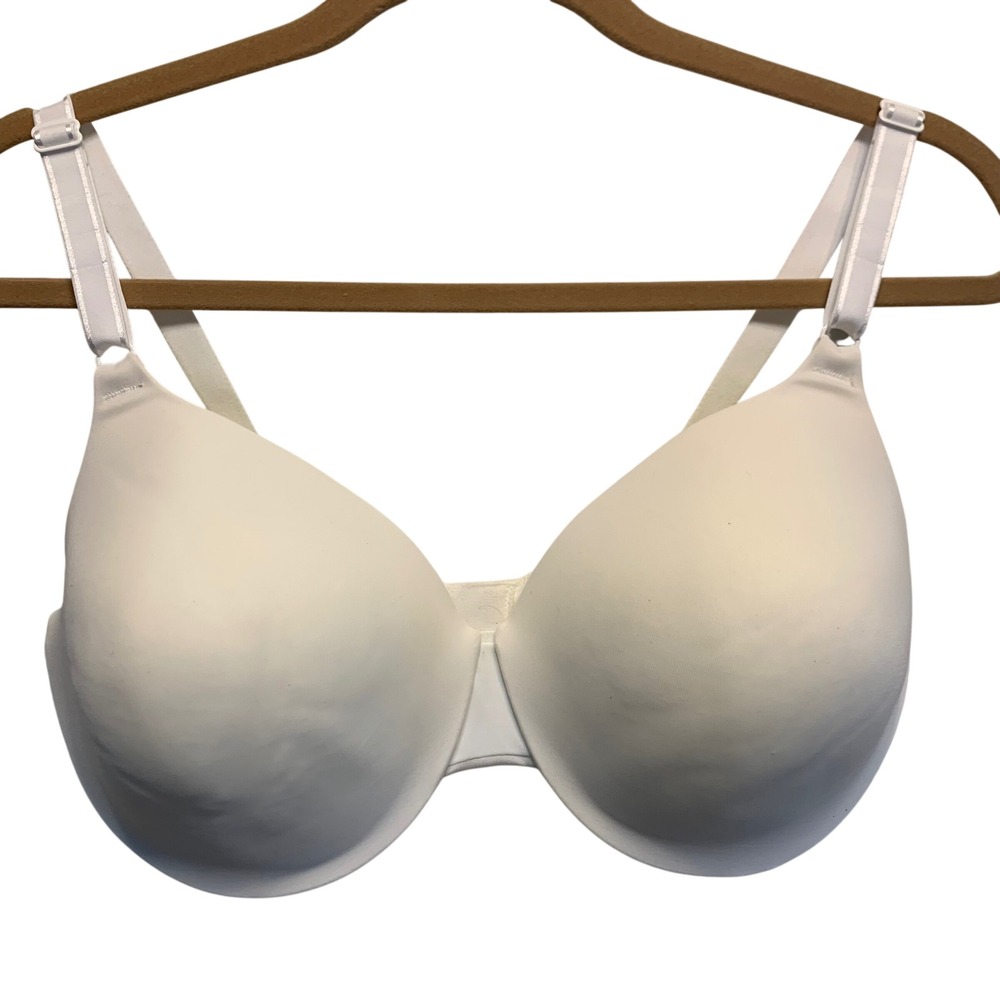 Warners T-Shirt Bra 38DD White Underwire Full Coverage 01593 Basic Padded
